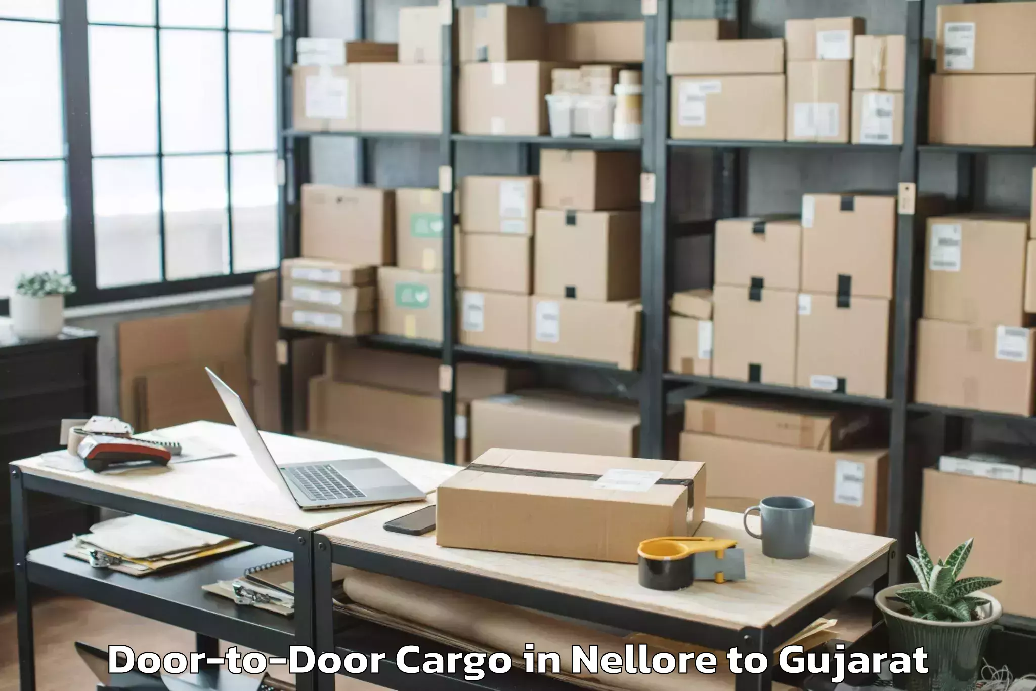 Book Nellore to Abrama Door To Door Cargo Online